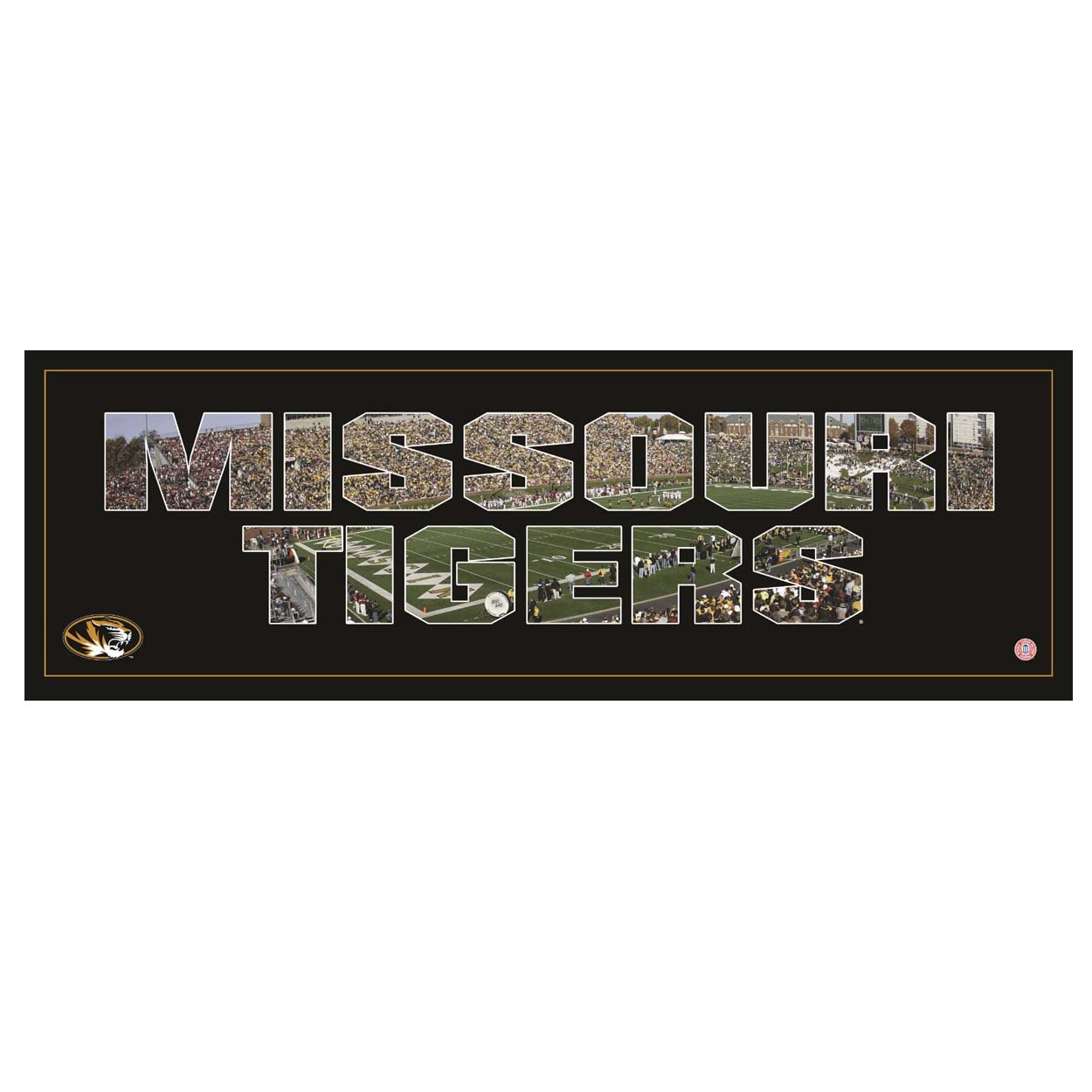 ArtissimoNCAA University of Missouri Tigers Basketball Team Pride 36x12 Canvas Art