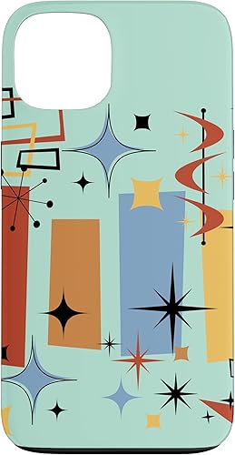 Carcasa para iPhone 13 Retro Mid Century Modern MCM Vibe Aesthetic Kitsch Art Case