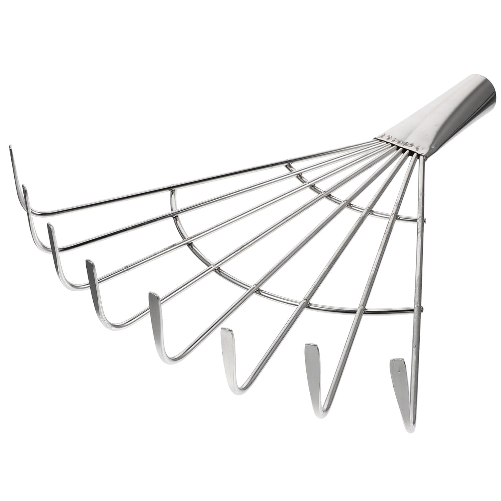 Edelhl 8-Prong Ln Aerator Tool - grabie ogrodowe do strzechy, napowietrzania gleby i pielęgnacji, idealne do czyszczenia i poprawy zdrowia trawy