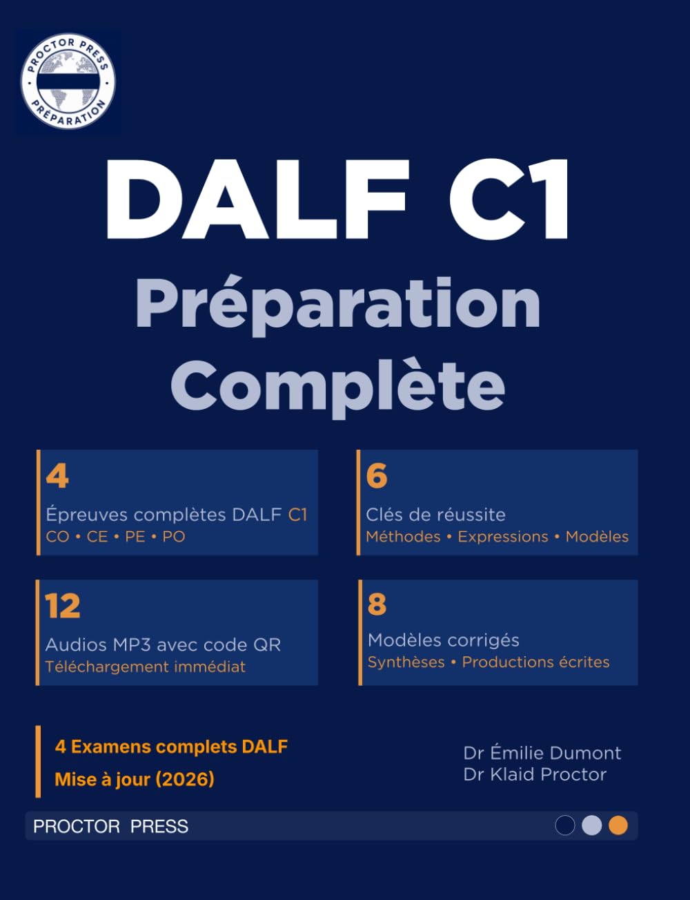 DALF C1 Tests complets avec corrigés et méthodes: Préparation complète avec 4 examens blancs intégraux · Compréhension orale, compréhension écrite, ... · Guides méthodologiques et audio MP3 inclus