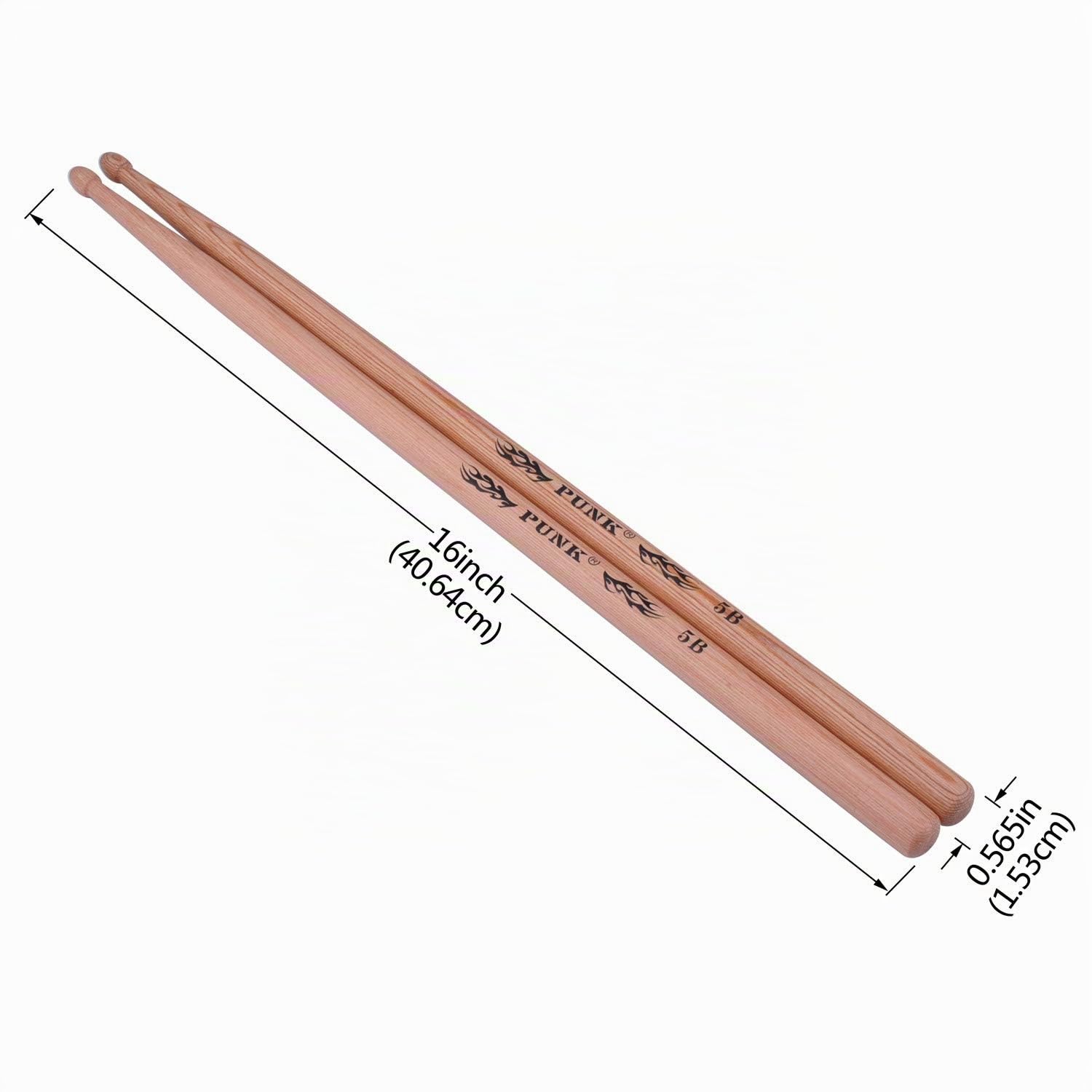Instruments de musique percussion professionnels de baguettes par Hickory Drmu Stick 5B