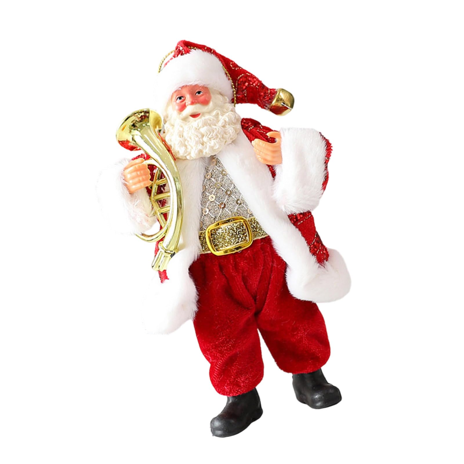 KAQNTUD Christmas Table Decoration Resin Figure Santa Sculpture With Detailed Carvings Table Decoration Holiday Decoration Santa Snowman Made of Resin