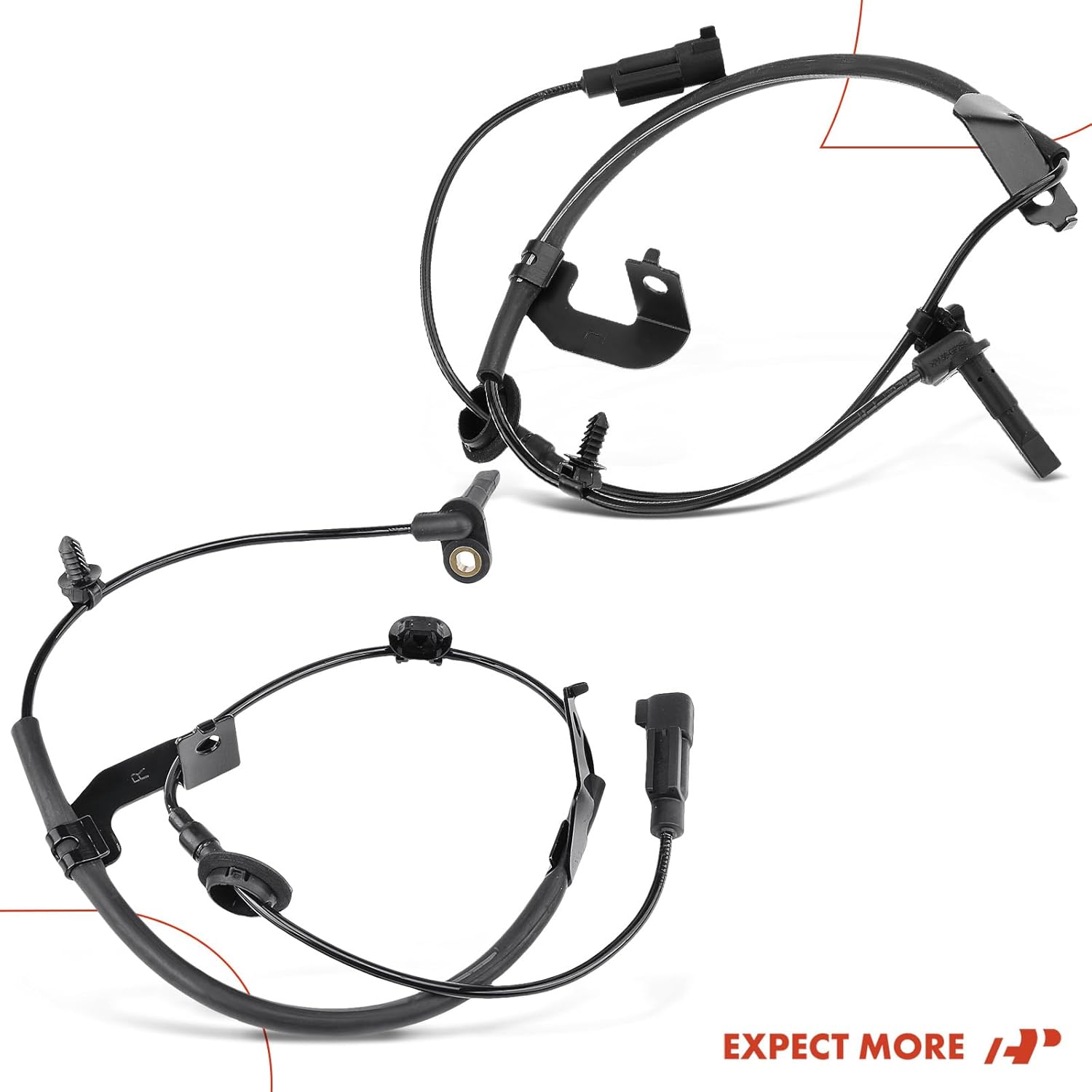 A-Premium ABS Wheel Speed Sensor Compatible with Dodge & Jeep Models - Caliber 2007-2012, Compass 2007-2016, Patriot 2007-2017 - Front Driver and Passenger, (2-PC Set), Replace# 5105573AA, 5105573AB