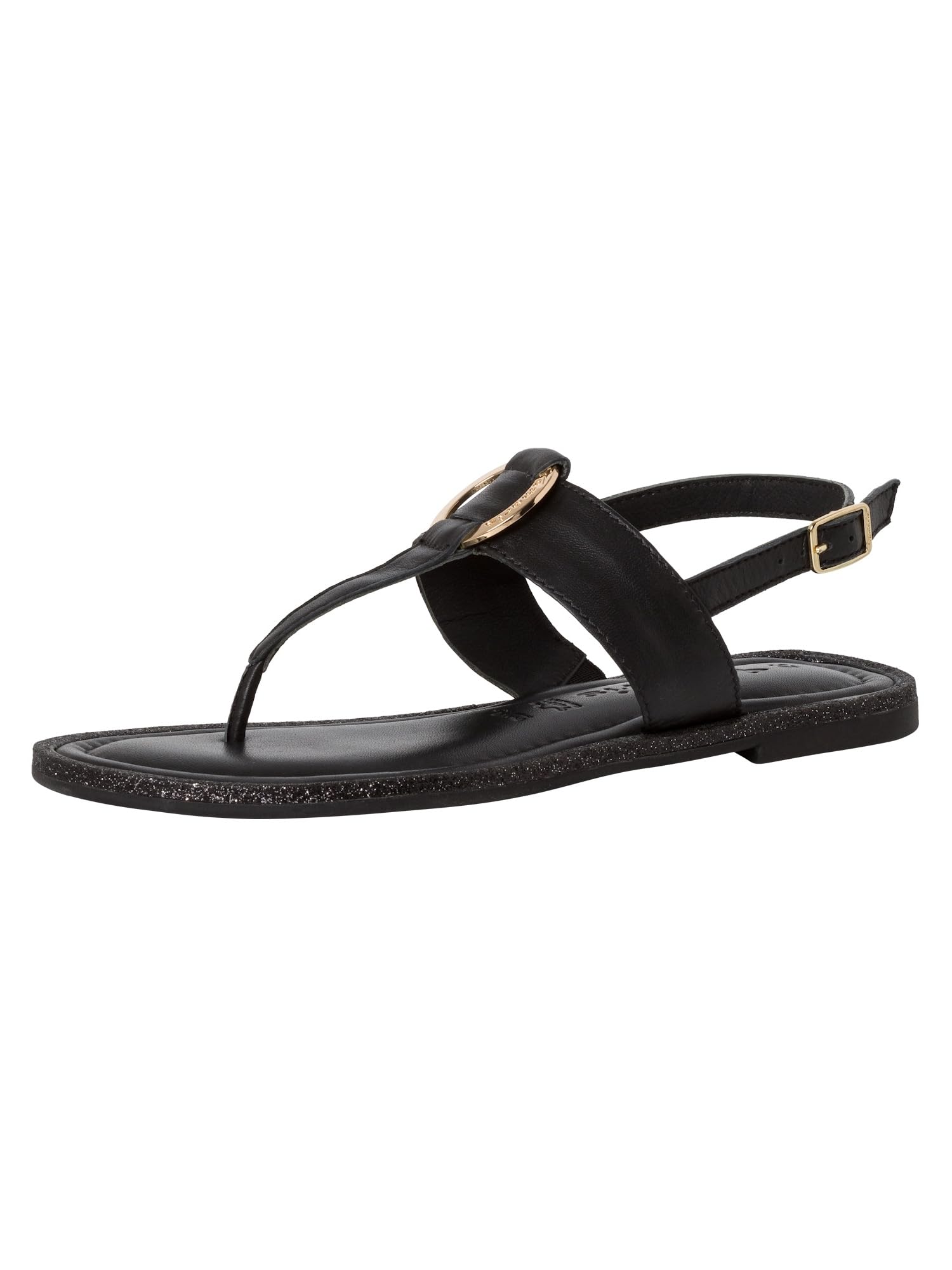 Tamaris Damen 1-28154-42, Flat Sandal, Black,
