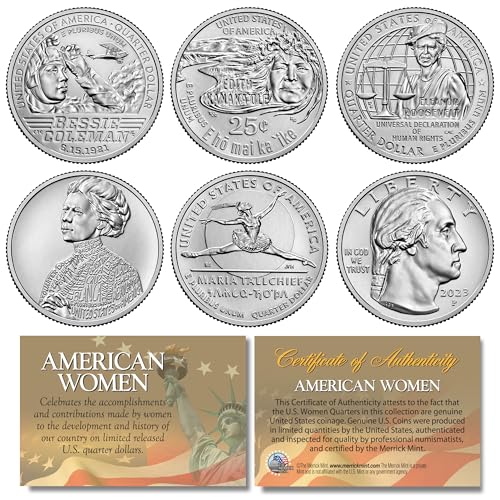 2023 American Women Quarters U.S. Mint 5-Coin Complete Set in Capsules (P-Mint)