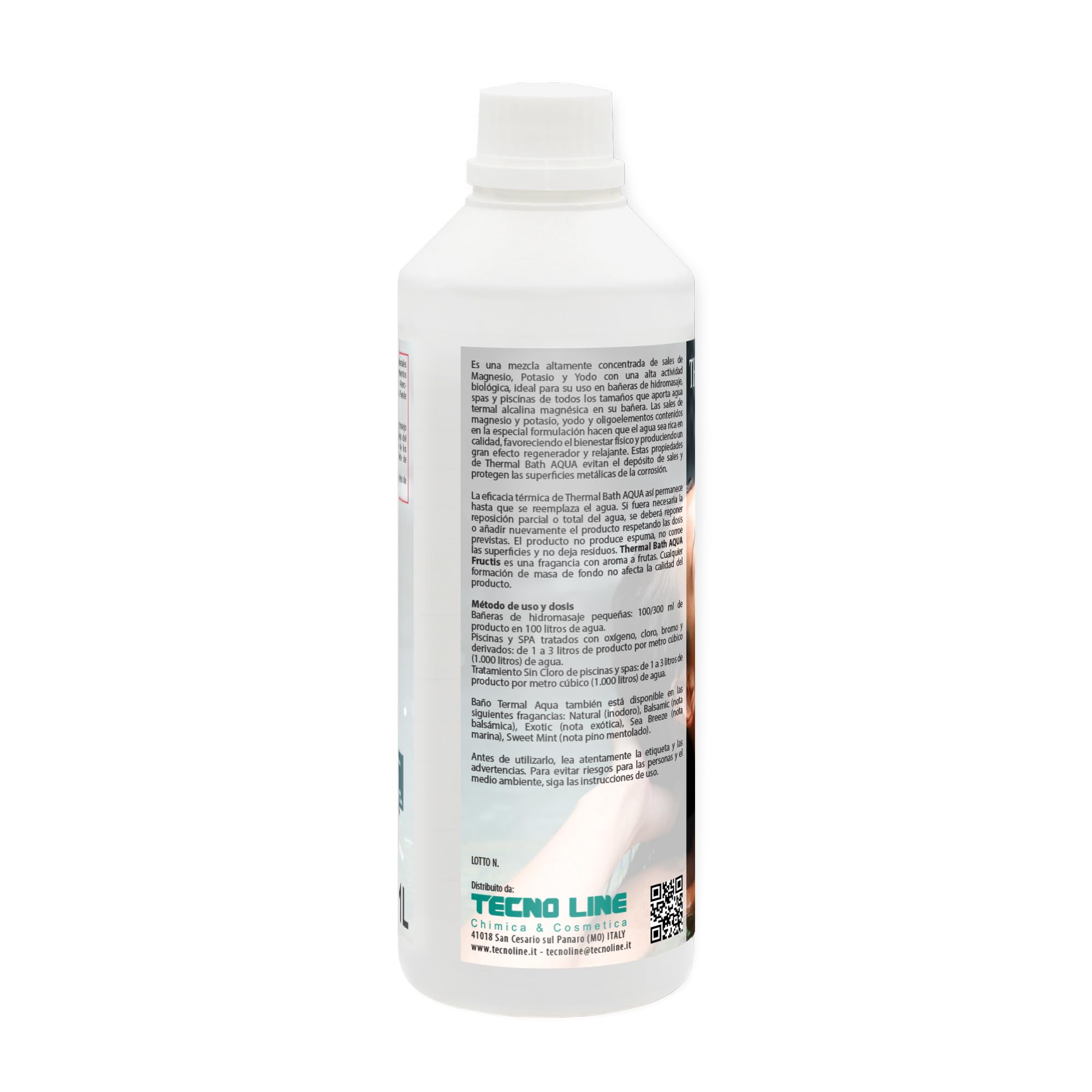 Thermal Bath SET Ossigeno Attivo past. 20gr 1,2Kg + 2pz Aqua Fructis da 1Lt | Ossigeno Attivo in Pastiglie da 20 gr e Aqua Termale al Profumo Fruttato, Ideale per Piscina e Spa Idromassaggio