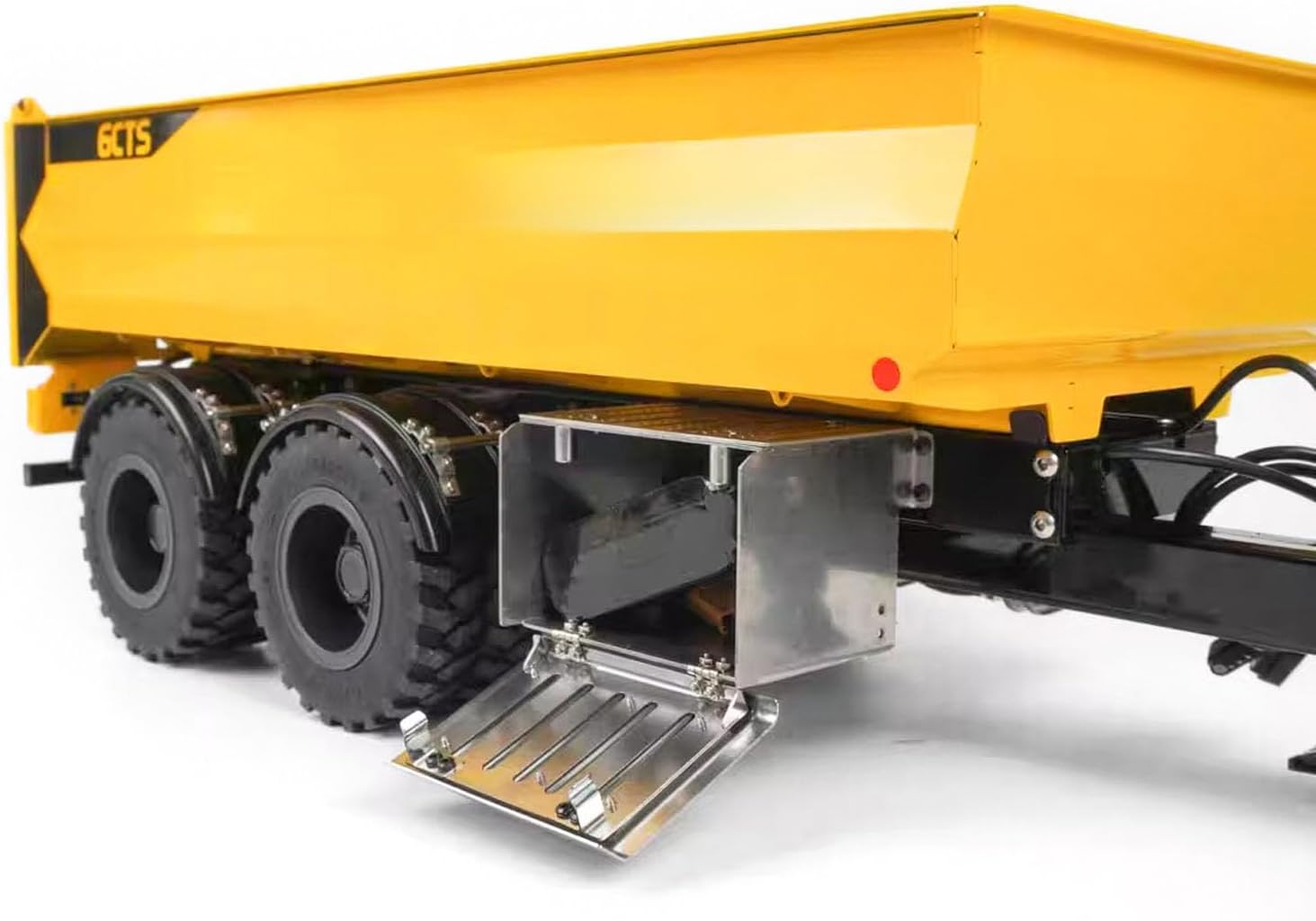 1/14 Dump Trailer W/Hydraulic Pump Spring Supported Leg for 1/14 Radio Controlled Tractor Truck RC Digger Excavator Lr914 Hobby Grade Model for Ages 14+