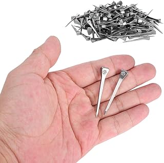 Jeanoko 250pcs Steel Horseshoe Nails Appropriate Rigidity E3 Equestrian Sport Equipment for Horse Steel Nails 1.7 in