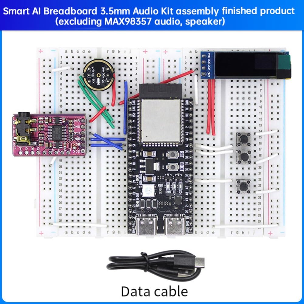 Kit de Chatbot con IA LAFVIN ESP32S3 que Incluye Placa de Desarrollo ESP32-S3 N16R8, Pantalla TFT de 2.0 Pulgadas, Protoboard de 400 Puntos para Kit ESP32