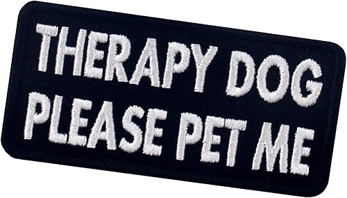 Miniatura 4 de TailWag Planet Therapy Dog Please Pet Me Service Dog Morale Parche táctico bordado chaleco/arneses con insignia de gancho y bucle