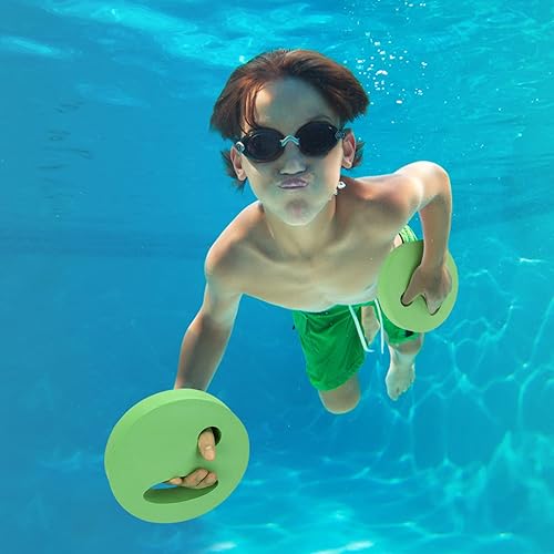 Miniatura 6 de 4 discos de ejercicio acuático de mano, resistentes a la piscina, pesas de agua, espuma EVA, juego de aeróbicos acuáticos para ejercicio acuático,