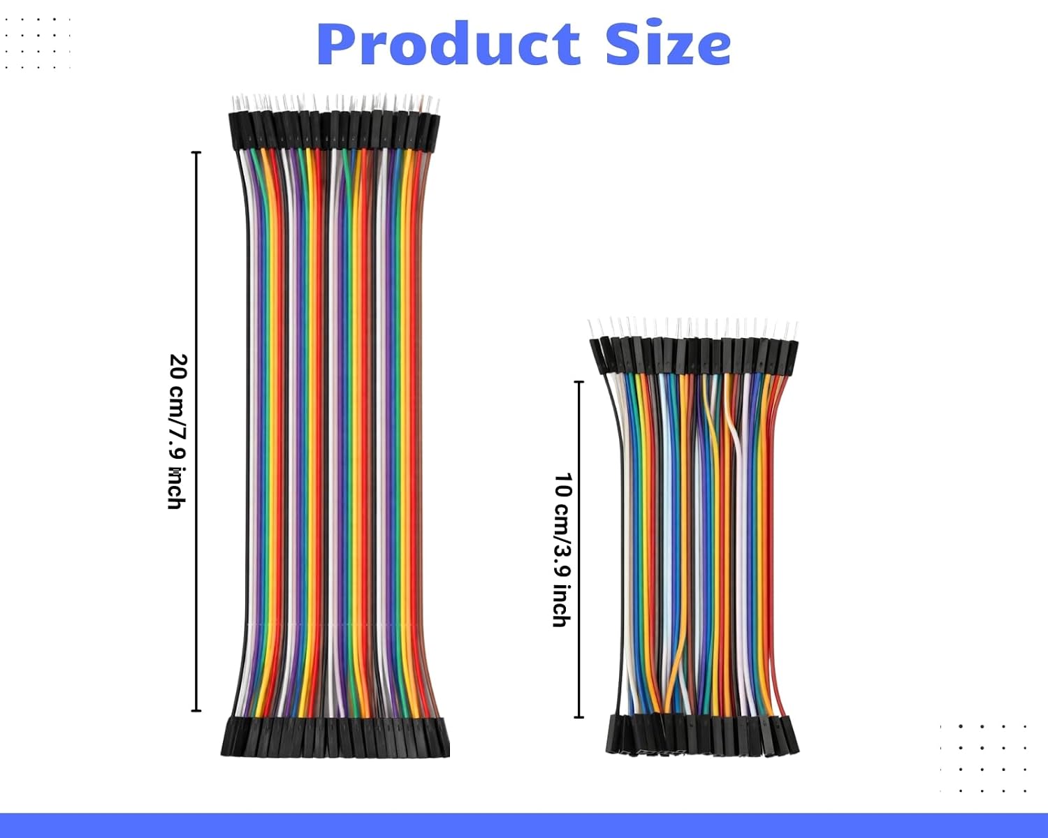 DS. DISTINCTIVE STYLE 240 Pins Dupont Jumper Wires Kit 10cm 20cm image 2