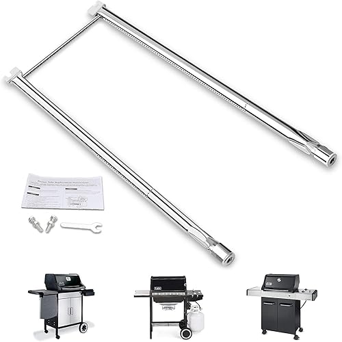 Uniflasy 7507 - Tubos quemadores de parrilla de 27 pulgadas para Weber Spirit Serie 210200 E-200 E-210 S-200 S-210 (con control lateral), Spirit 500
