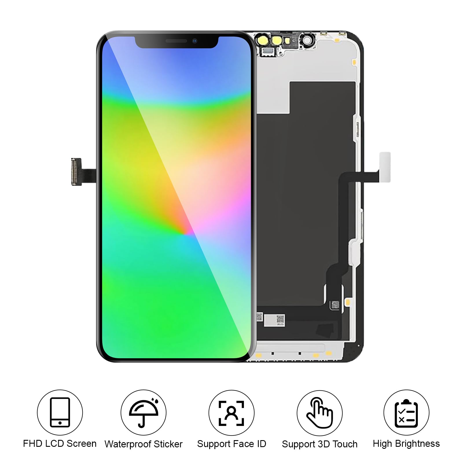 for iPhone 13 Pro Max Screen Replacement 3D Touch LCD Screen with Frame Display Digitizer Assembly Repair Tools Kit A2484 A2641 A2643 A2644 A2645 6.7 inch
