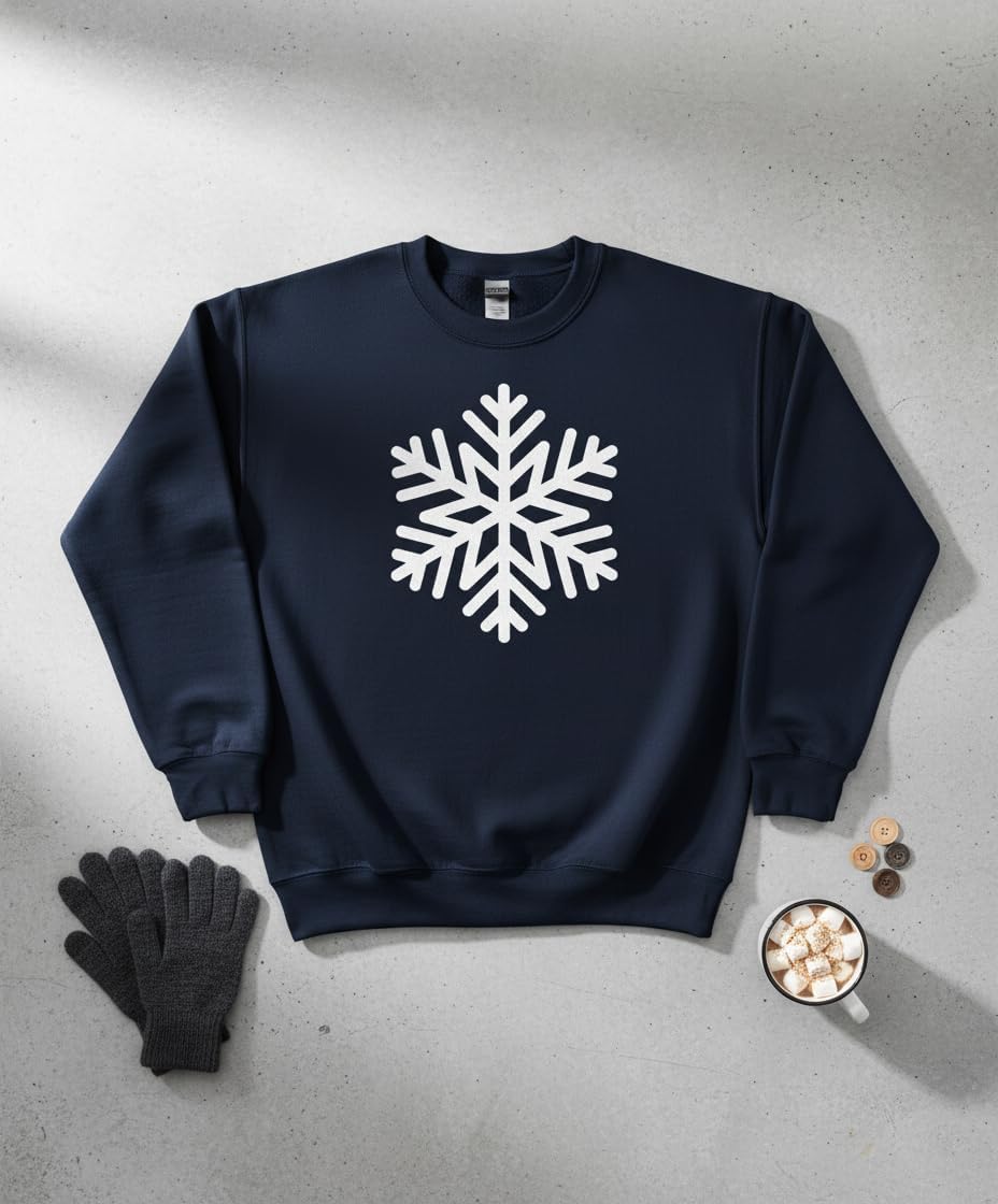 Snowflake Christmas Holiday Winter T-Shirt for Men Women Kids Cute Xmas Gift for Grandma Mother Wife Girlfriend