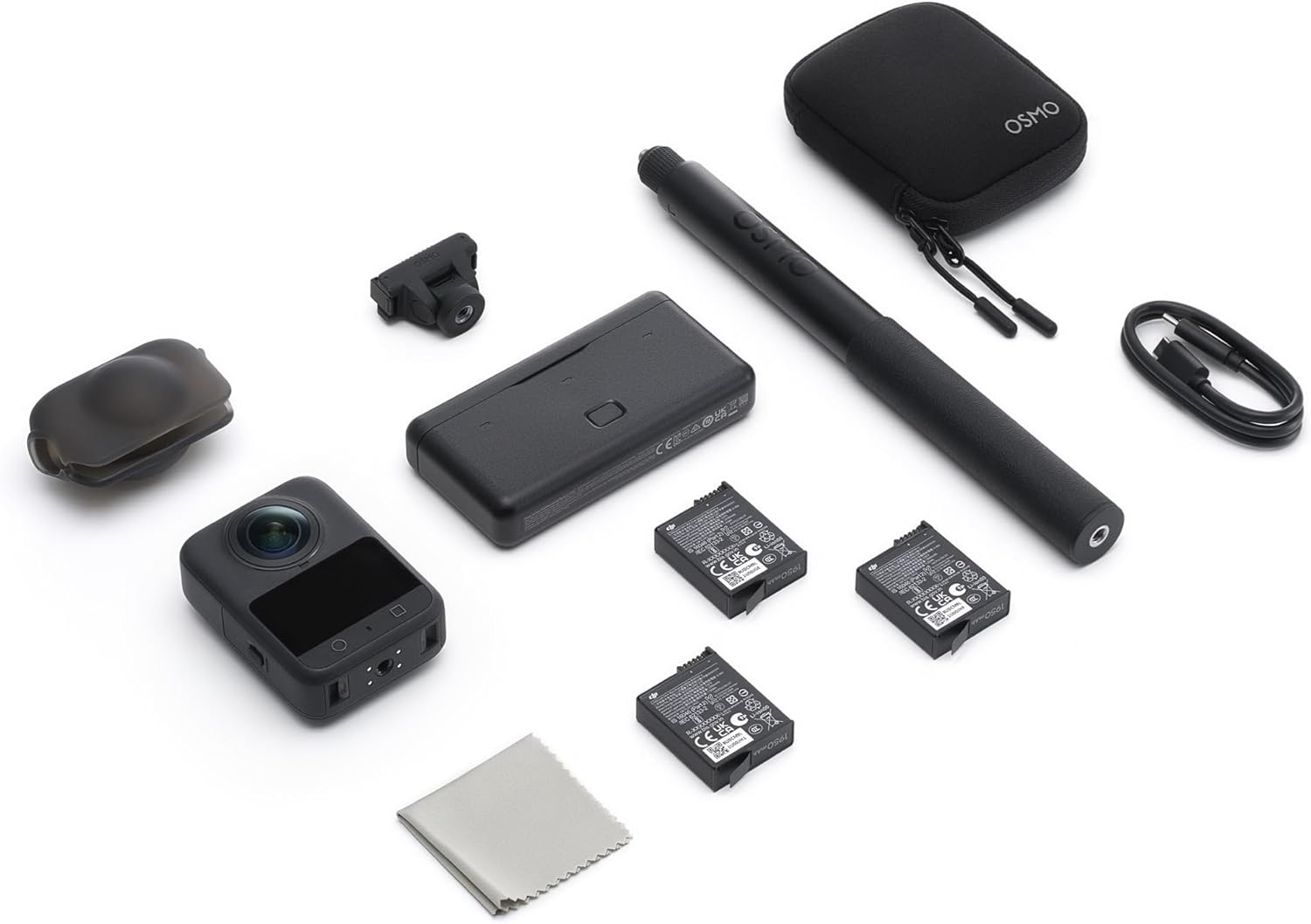 DJI Osmo 360 Adventure Combo - Waterproof 8K 360° Action Camera with 1-Inch Sensor, 128GB Built-in Storage, 100-Min 8K Recording, 4K/120fps & 170° Wide-Angle Video, with 3 Extreme Batteries (1950 mAh) - Image 9