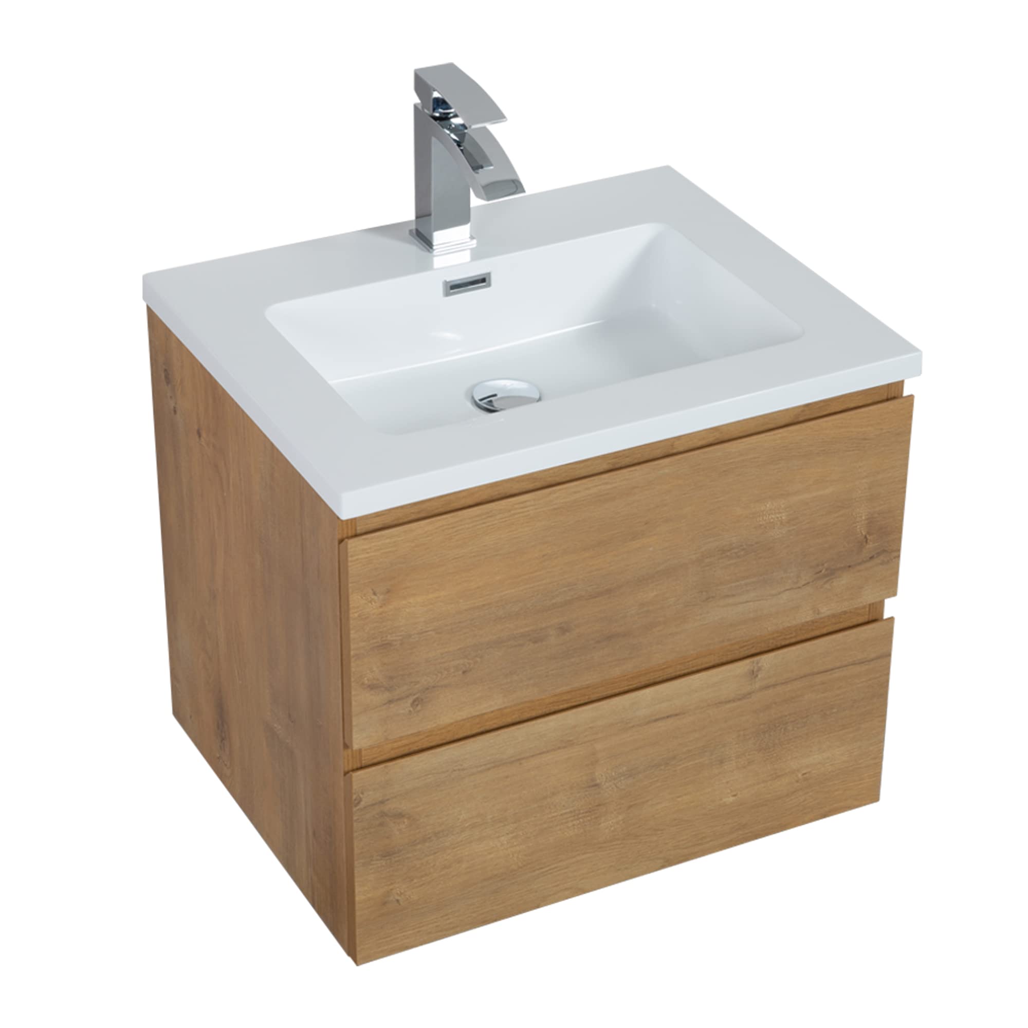 Buy KSWIN 24" Wall Mounted Bathroom Vanity with Sink, Modern Floating