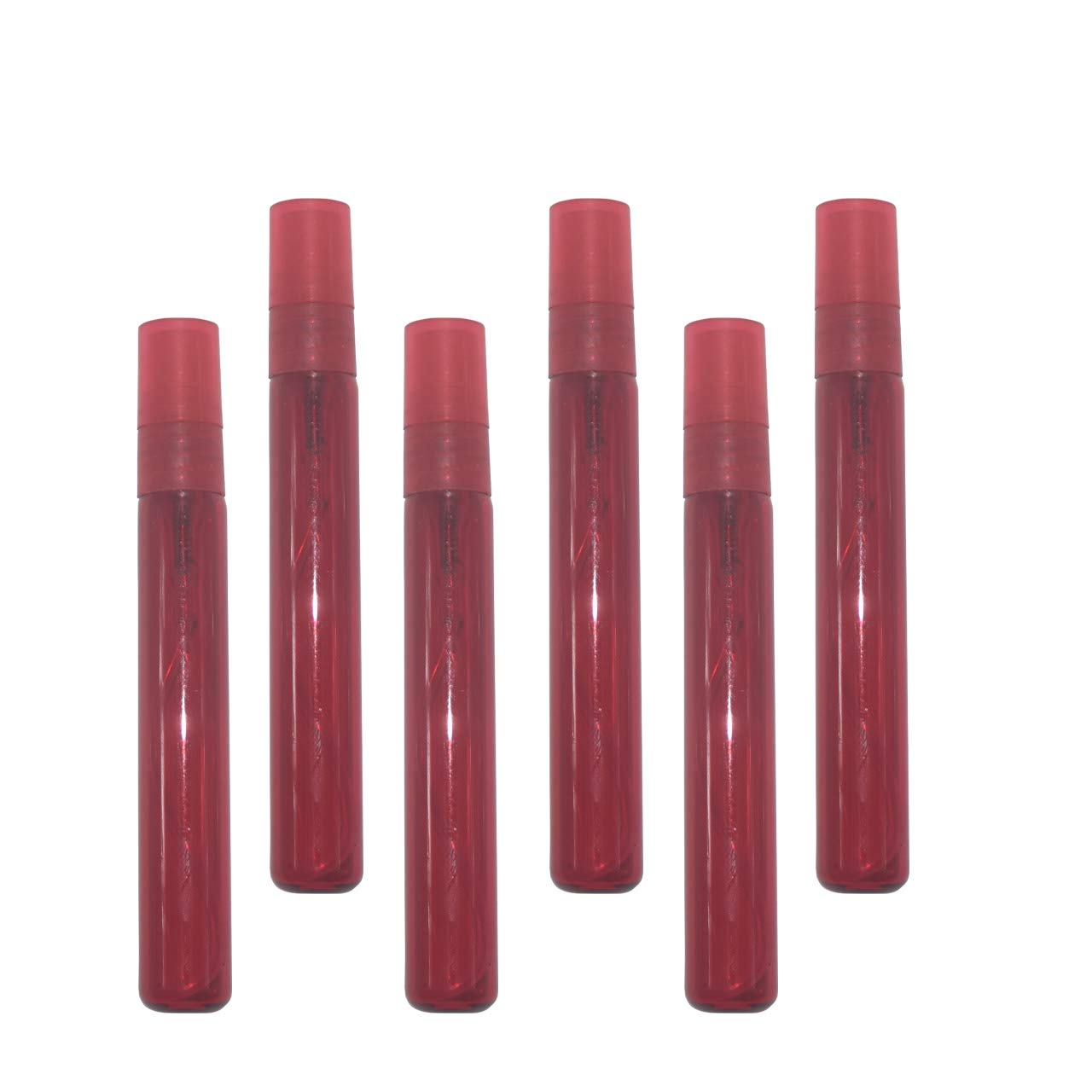 Hunky Dory Red 10ml Empty Glass Pocket Pen Spray Bottle Refillable Bottle Saniztizer, Toner, Perfume, Attar, Lotion, Moisture, Oil, Serum (Pack of 6)-image-35