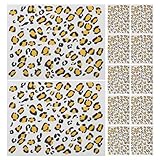 FOMIYES Tatouages Temporaires Léopard 12 Pcs Autocollants Corps Waterproof sans Danger Peau Motifs Réalistes pour Femmes et Hommes Festivals Cosplay et Fêtes