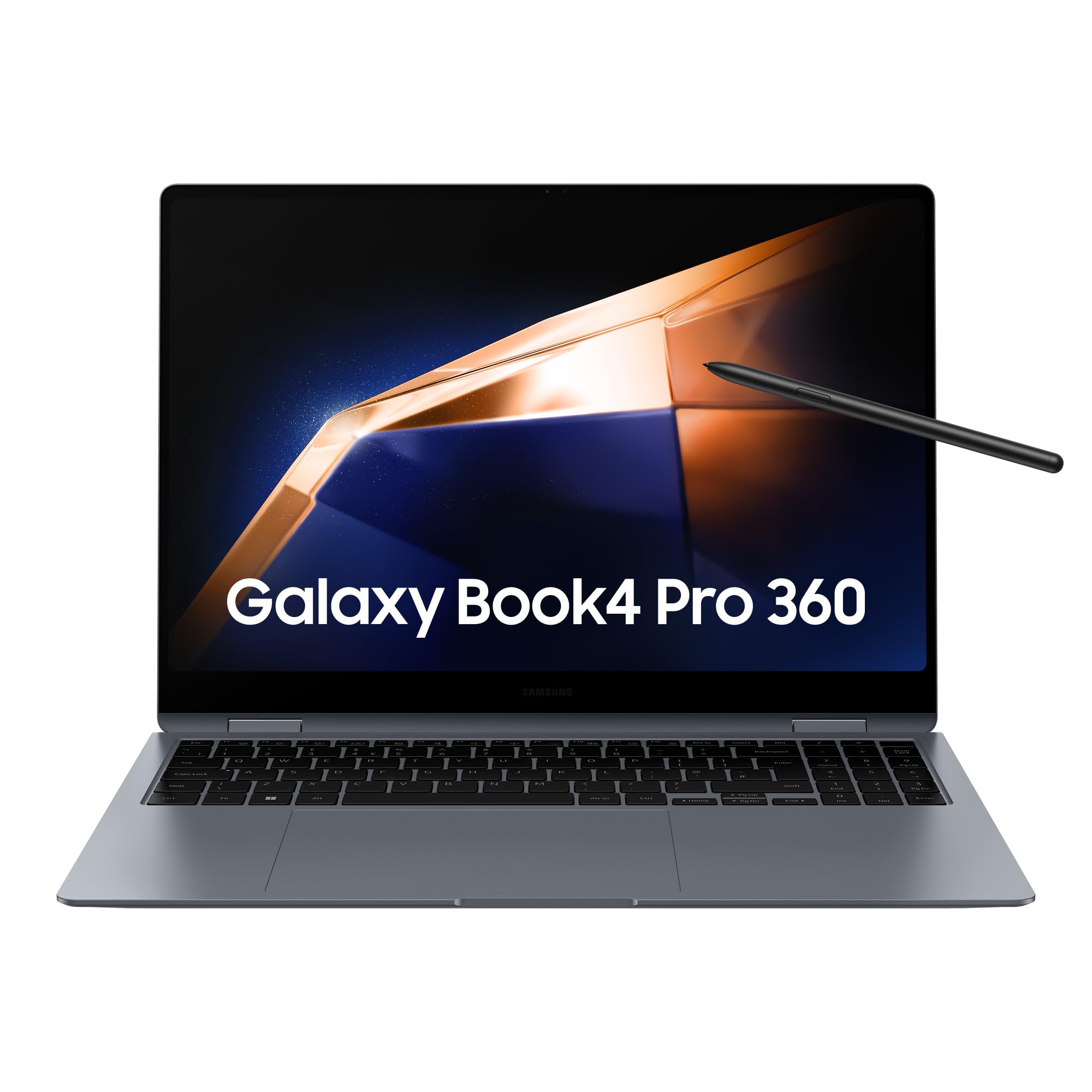 Samsung Galaxy Book4 Pro 360 Ordinateur Portable 16'', Intel Evo Edition – Intel Core Ultra 7, 155H 16Go RAM 1To SSD Intel Arc Graphics, Gris Anthracite, Clavier AZERTY FR