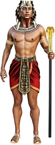 Miniatura 6 de Gejoy 2 piezas de serpiente de diamante, bastón para caminar, cetro de bastón de plástico egipcio para Halloween, cosplay, juguete de serpiente