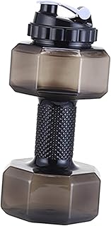 Perfeclan 550 – 2600 ml, sportowa butelka na wodę, hantle, formowana fitness, siłownia, salon, do ćwiczeń, na kemping, czajnik elektryczny z tworzywa sztucznego, przezroczysty, 2200 ml, kolor czarny