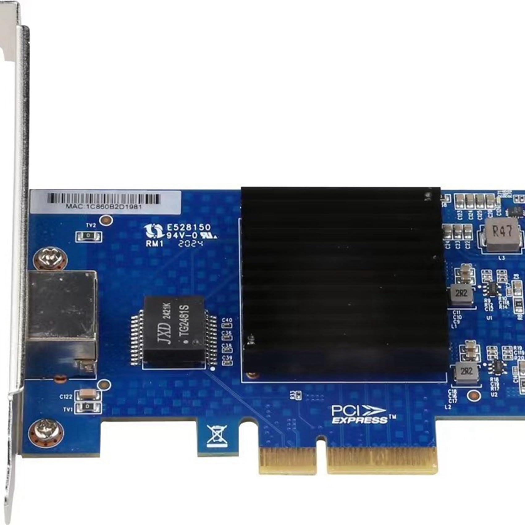 2X Scheda di Rete PCIE 3.0 4X 10G AQC107 NIC Server Compatibile con X8/X16 per Linux Win10/11