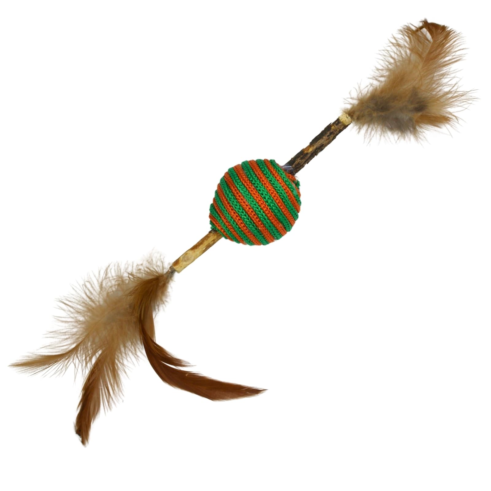Emily Pets Feather Cat Toys - Soft Plush Furry Funny Cat Balls for Kitten Chasing Exercise Playing Training, Indoor Use