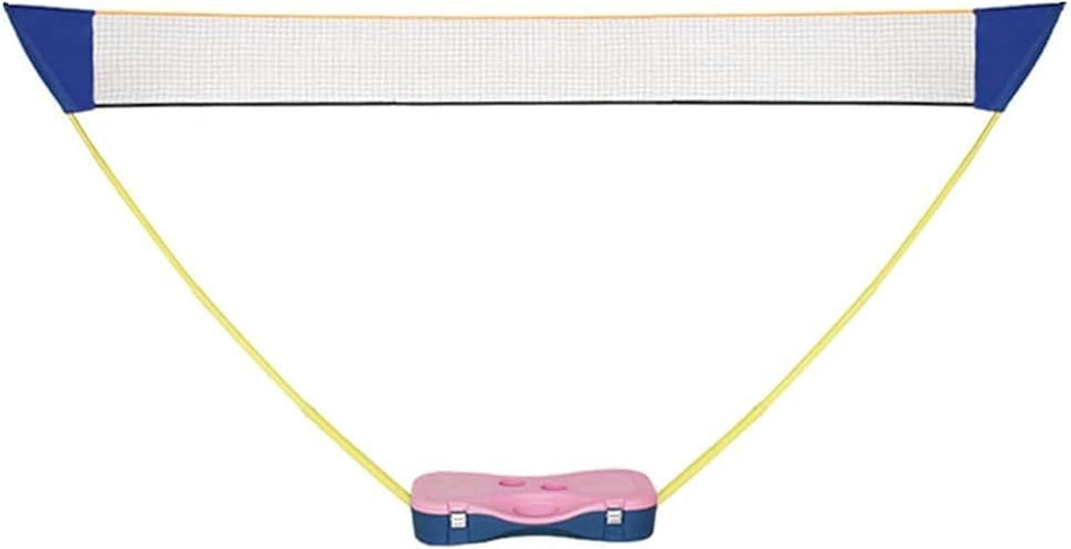 Portable Badminton Net Set, Folding Tennis Volleyball Kimchi Net with Independent Storage Box Base Stand Backyard Lawn Beach Training Ground for Adult and Children