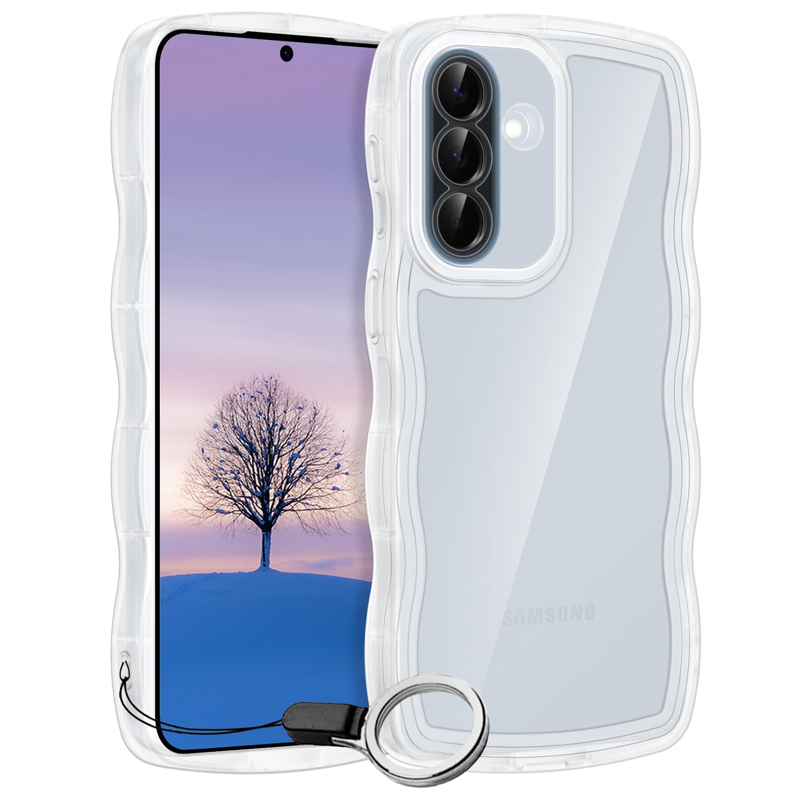 Amazon.co.jp: Galaxy A54 5G SC-53D SCG21 ケース クリア ウェーブ