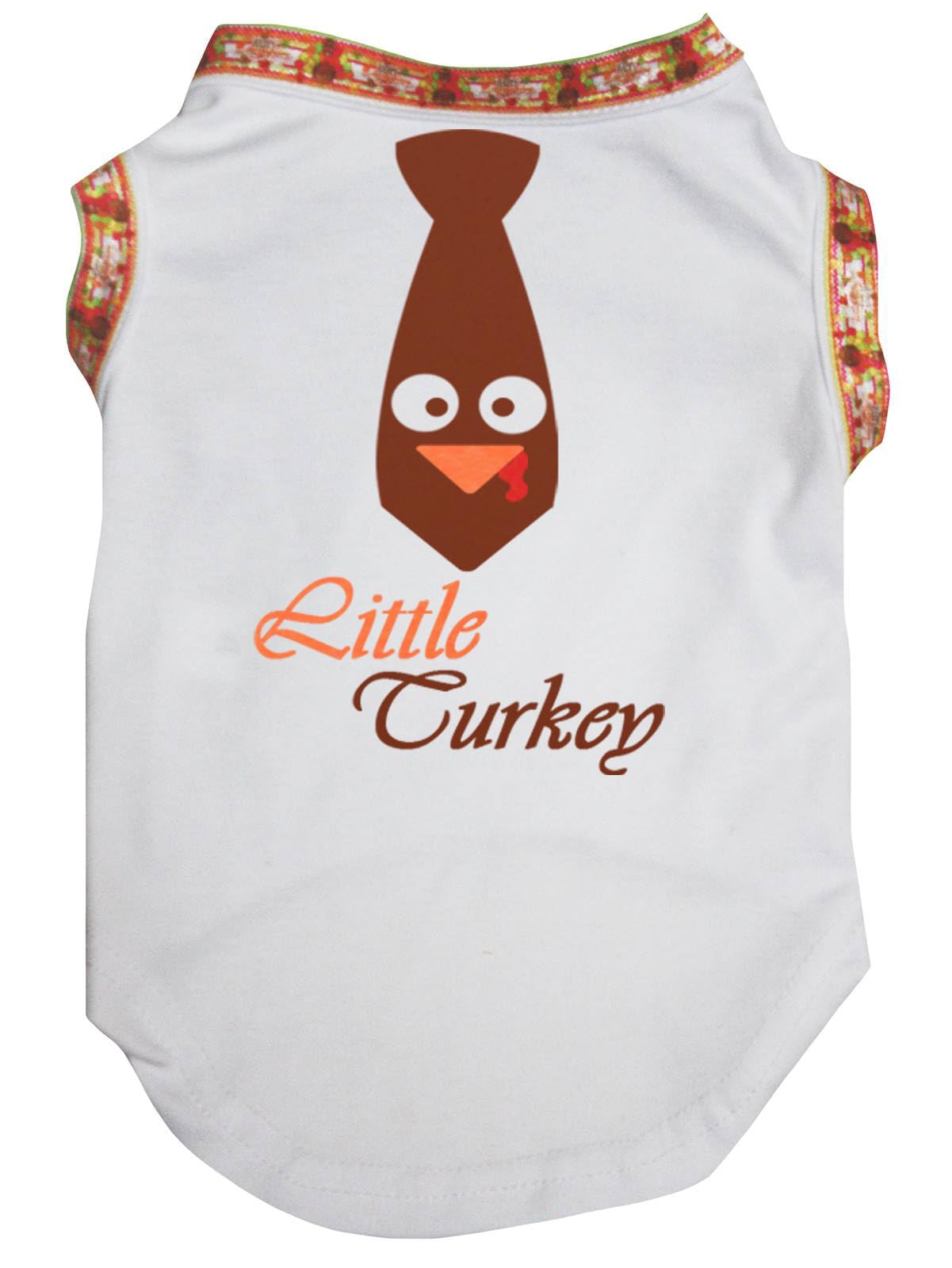 Chemise vêtement pour chien blanc avec cravate taille M