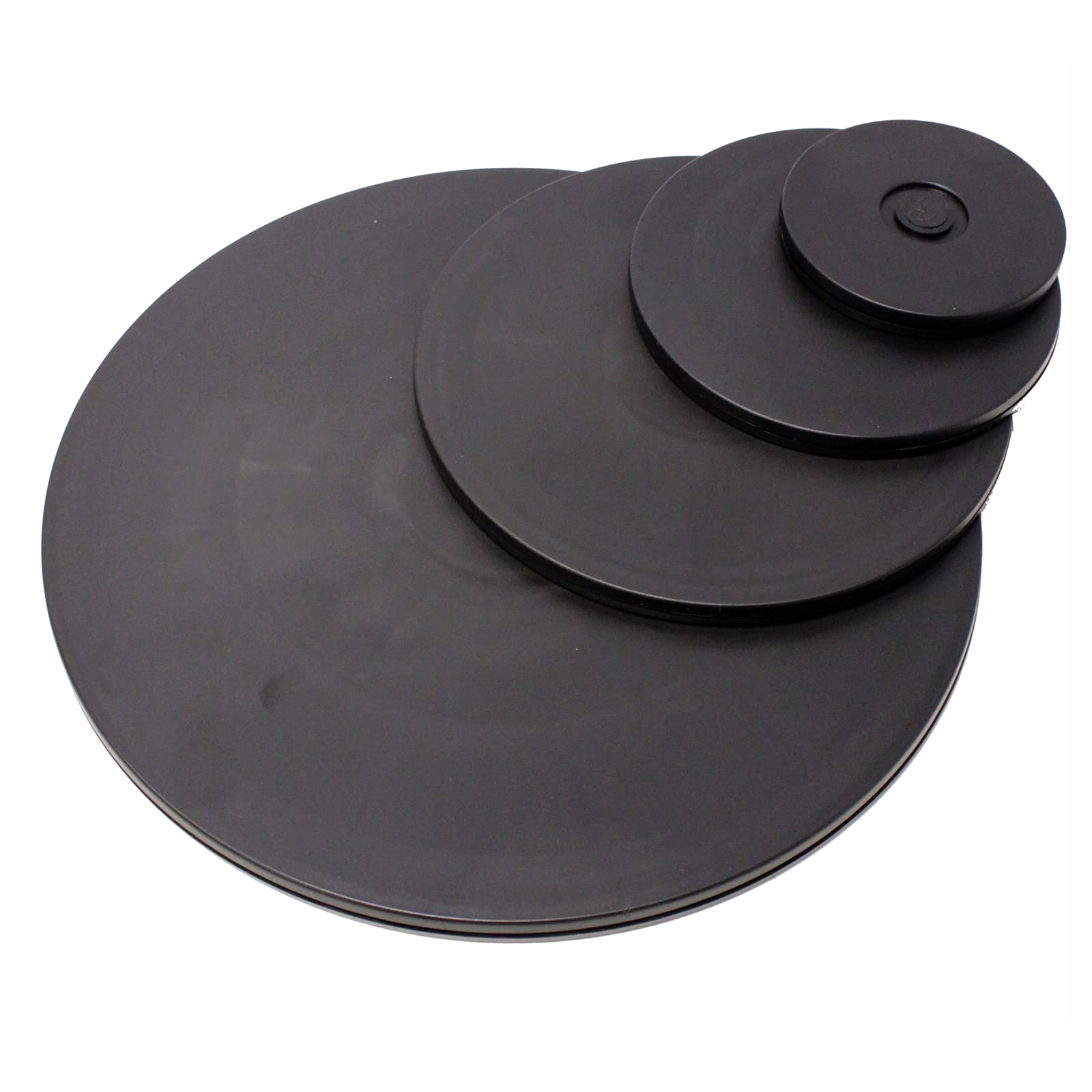 PrimeMatik - Plateau tournant manuel 30,6 cm noir