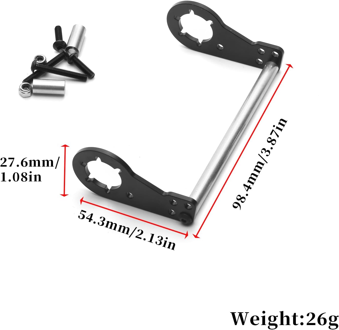 Replacement Shock Damper Mount for Tamiya CW-01 Chassis Lunch Box 1/12 RC Car Upgrade