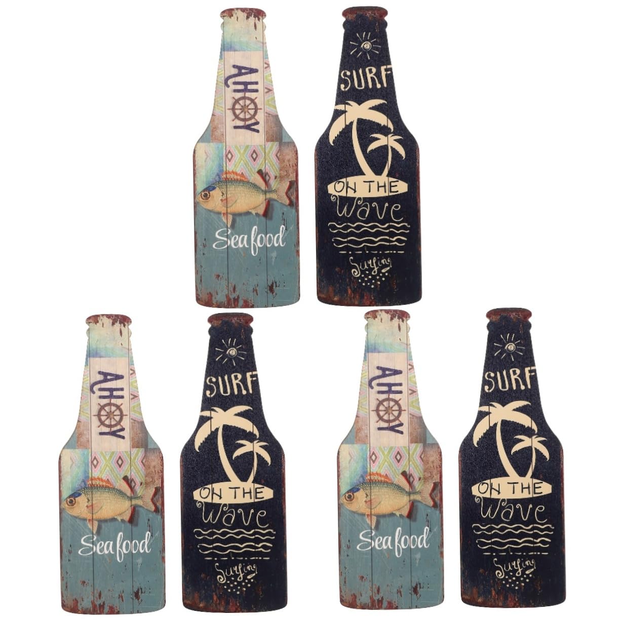 Amazon.co.jp: iplusmile 6個 夏のビーチペンダント 海辺の飾り 