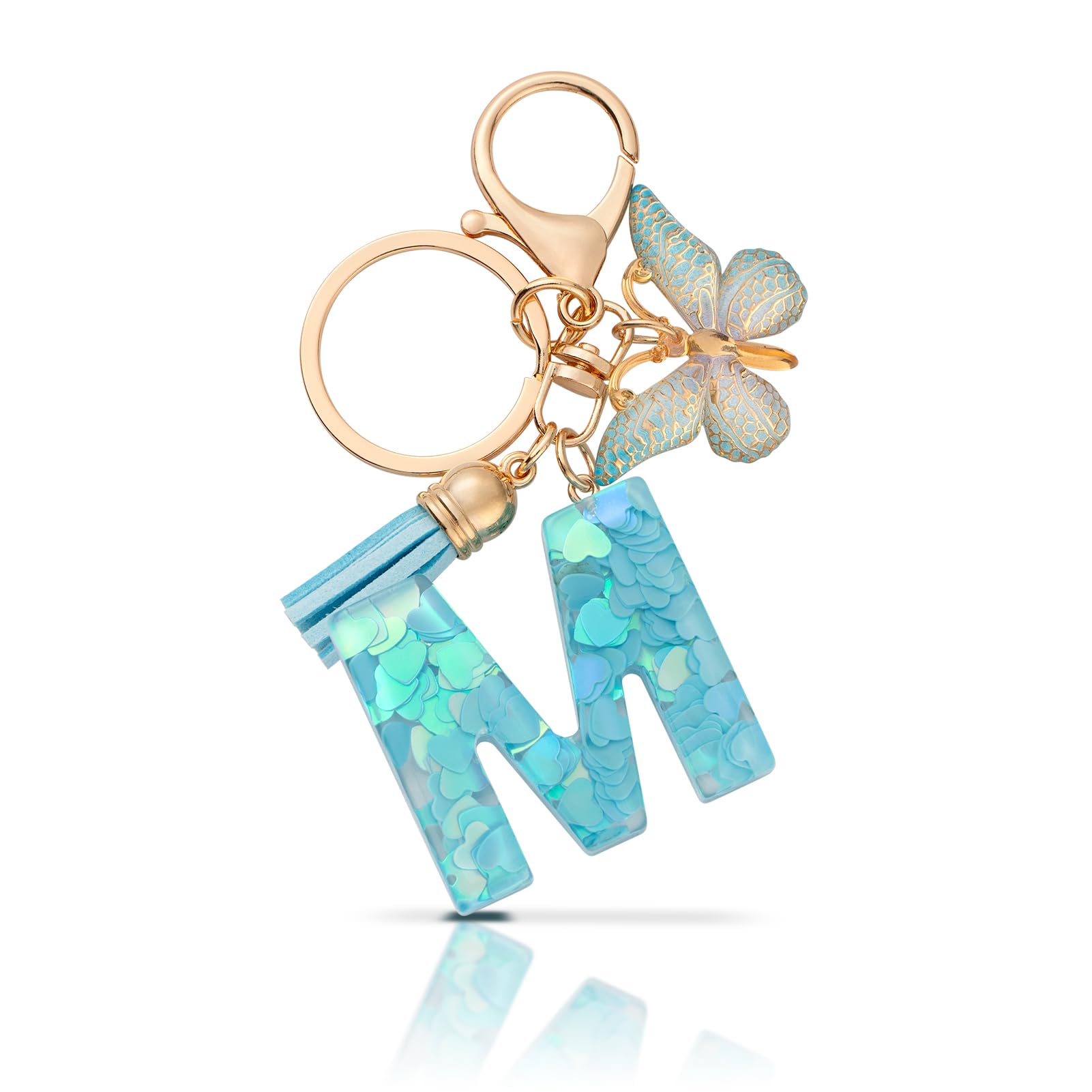 CHUQING Schlüsselanhänger Buchstabe Mädchen Schlüsselanhänger mit Anfangsbuchstaben Anhänger Schlüssel Letter Keychain für Frauen Damen