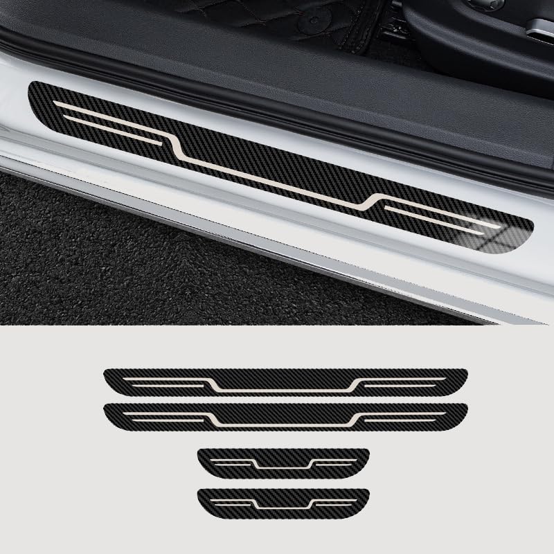 Lot De 4 Protections Seuil De Porte Fibre Carbone Ford Transit Custom Connect MK5 à MK8 2000-2022