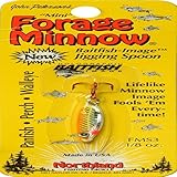 Northland FMS3-24 Forage Minnow Jig'n Spoon, 1/8-Ounce, Super-Glow Chub