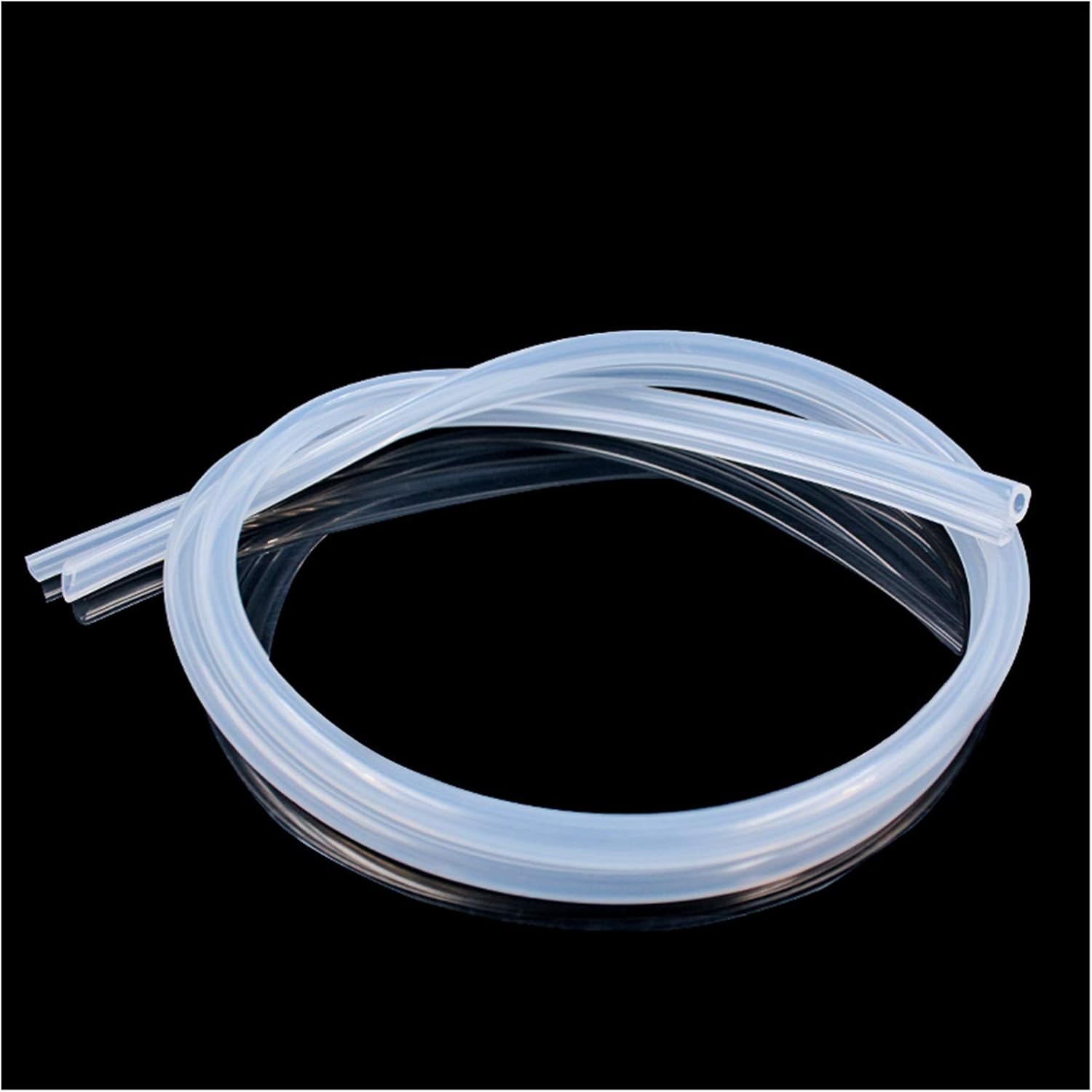 Food Grade Flexible Silicone Rubber Hose Water Tub PVC Clear Tube Pipe, 5 Meters(2x4mm)