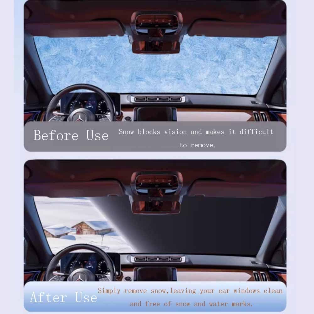 Car Windshield Snow Cover for Honda CR-V e:PHEV 2025 Heavy Duty Snow Car Cover Windproof Waterproof Windshield Cover with Side Mirror Protector