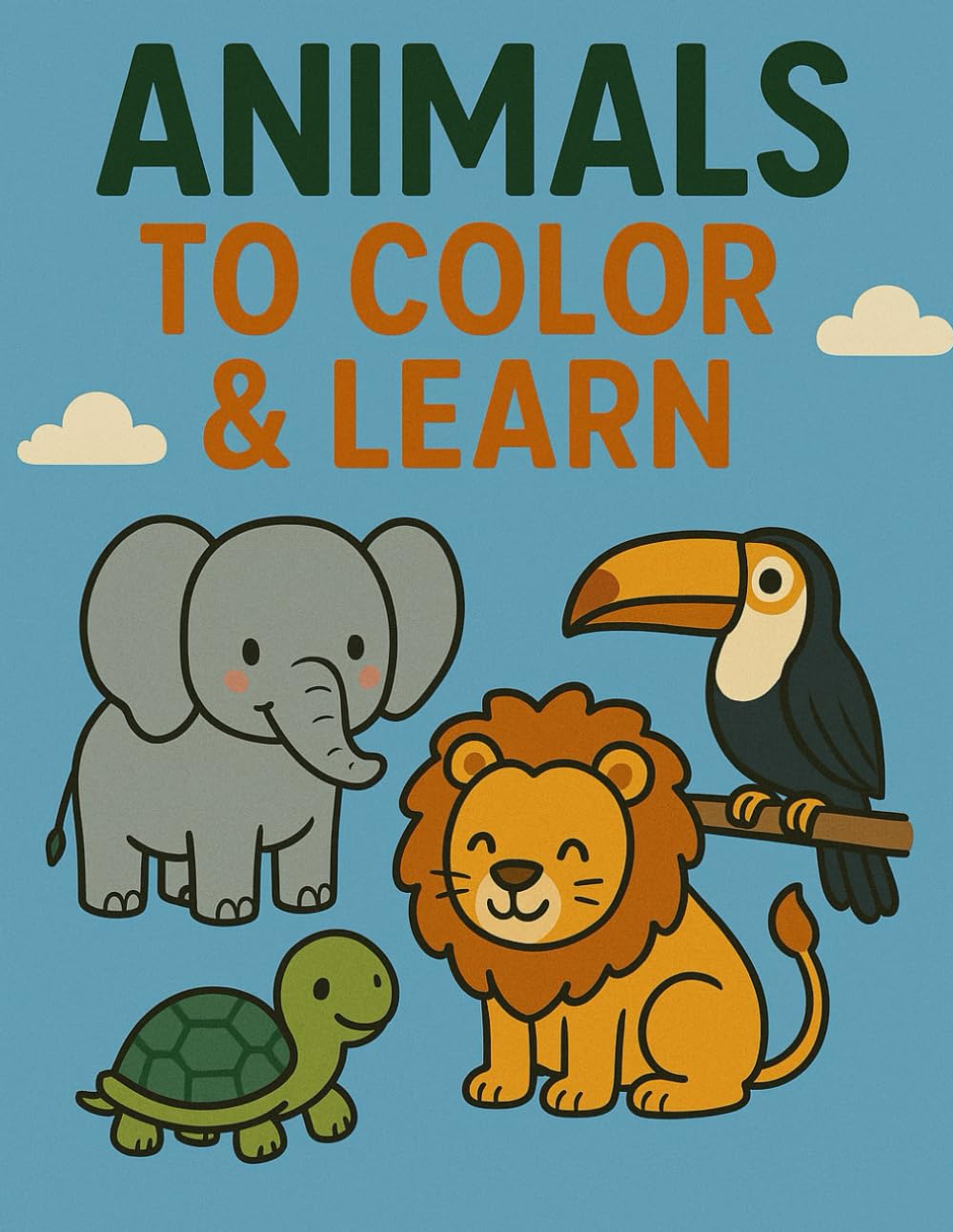 Animals to Color and Learn: For coloring, discovering, and learning German with fun animal illustrations for kids ages 3 and up
