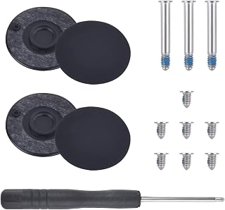 4 Pack Rubber Case Feet Anti-Slip Laptop Bottom Case Feet with10pcs Bottom Case Screws with Screwdriver for MacBook Pro A1278 A1286 A1297
