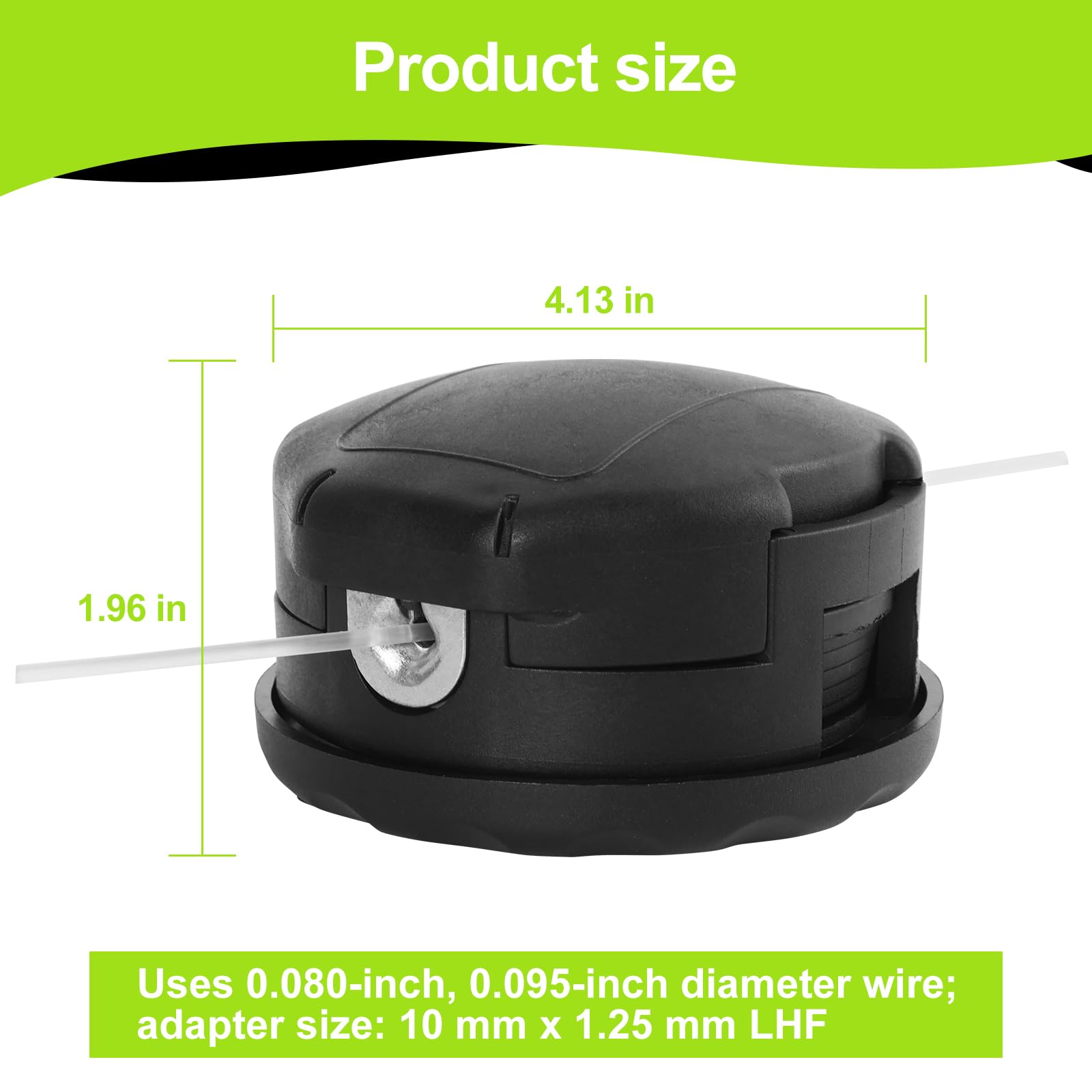 Cabezal de recortadora de cuerda SRM-225 - para cabezal de recortadora Echo Speed Feed 400 SRM-225 SRM-230 SRM-210 SRM2100 PAS210 PAS211 PAS225 PAS230 PAS231 PAS260 Shiandaiwa T195S T220 T2220 T230.