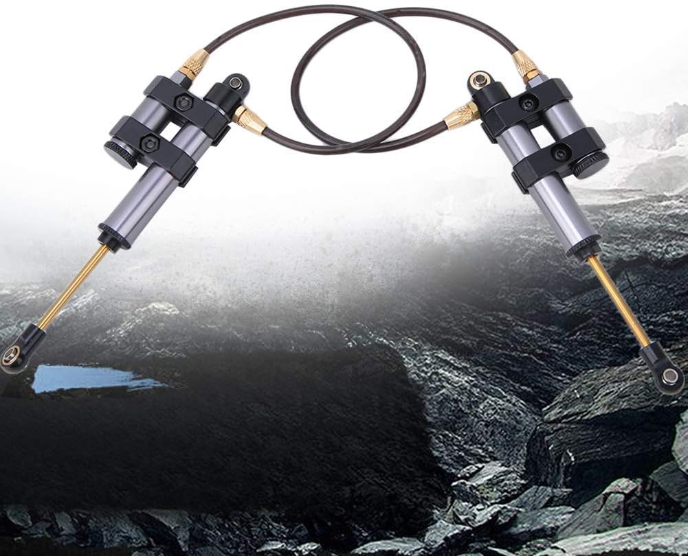 RC Shock Absorber, 2pcs Metal RC Damper with Spring Compatible with SCX10 D90 1/10 Car(110m- Color)