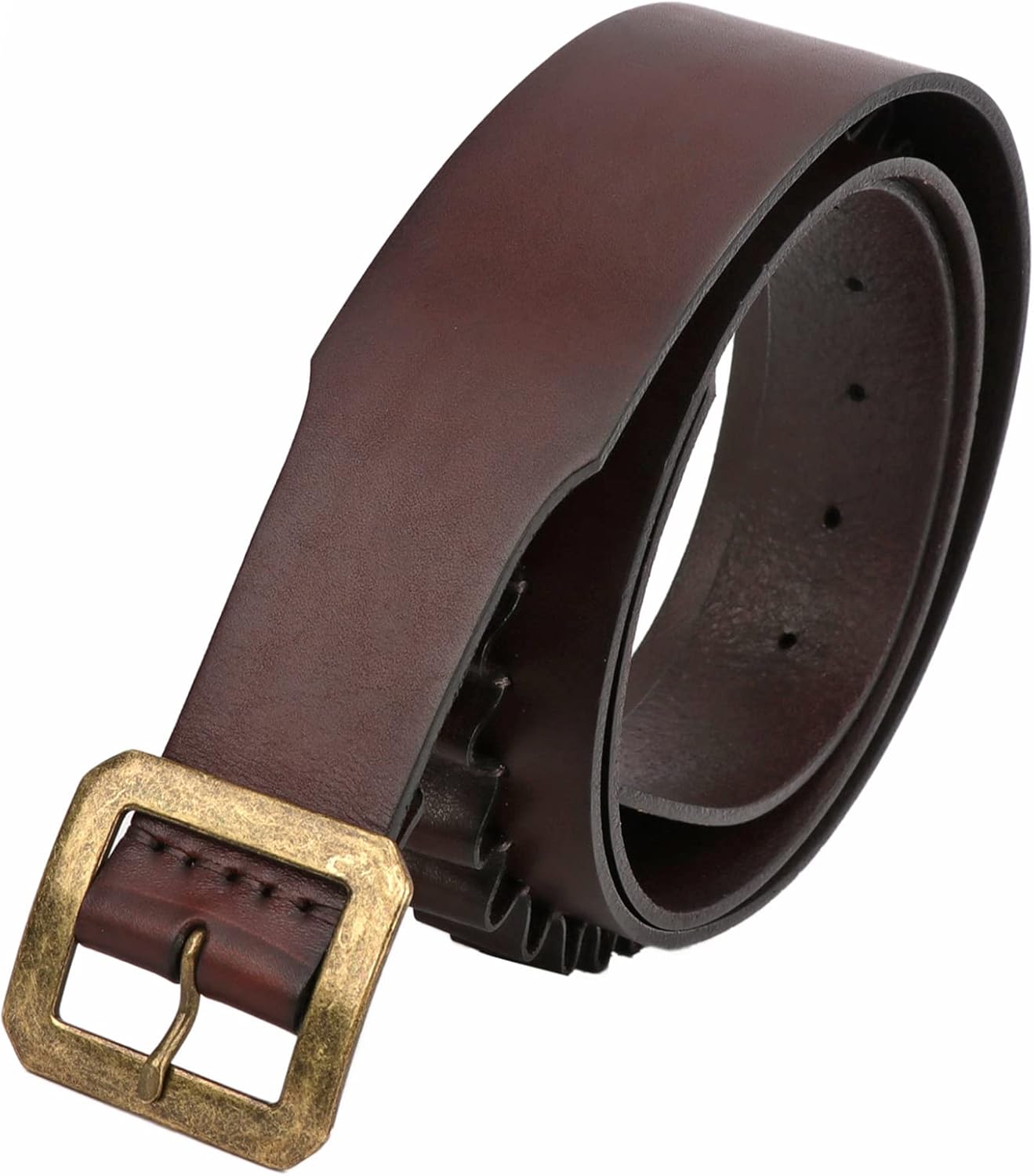 Tourbon Caliber .357 .38 .44 .45 Rifle Cartridge Belt Leather 25 Round Slots Pistol Bandolier Length Up to 48 inches
