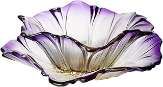 フルーツボウル 果物皿 果物かご 2点セット お菓子入れ フルーツ入れ フルーツボウル フルーツカゴ 花の形 クリスタルガラス 広口 大容量 お菓子/果物/小物/野菜/スナック収納 おしゃれ シンプル 多用途 耐久性 お手入れ簡単 家の装飾品 (C)