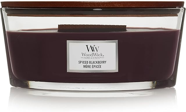 Woodwick Spiced Blackberry Świeca Zapachowa, M