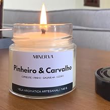 Vela Aromática Perfumada Aroma Pinheiro Cipreste Musgo de Carvalho Cedro - 145g - Minerva Candles