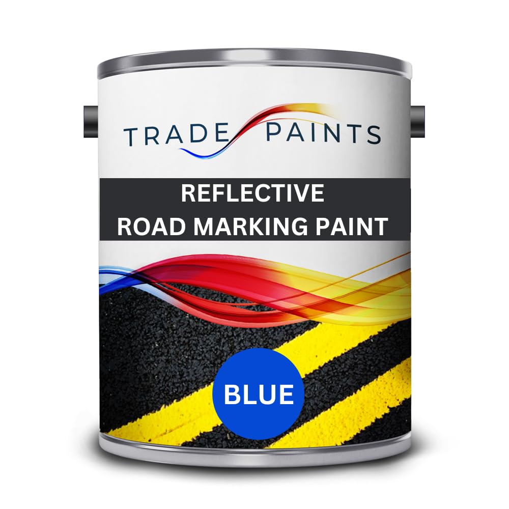 Reflective Road Line Car Park Marking Paint (2.5 Litre, Blue)