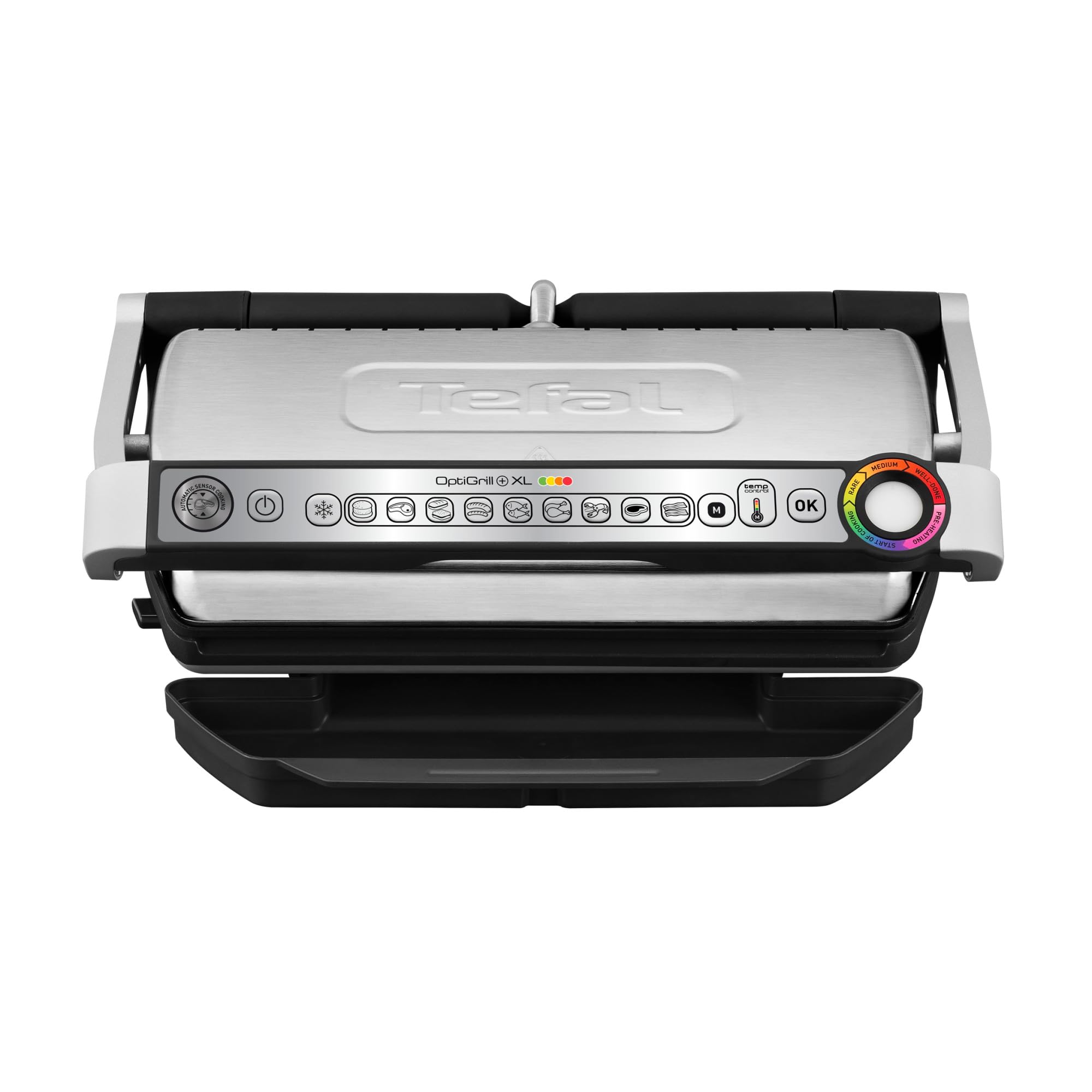 Tefal Optigrill+ XL, Grill intelligent, 9 programmes, Mode manuel, XL jusqu’à 8 personnes, GC722D16