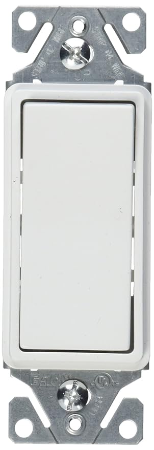 7521W 15-Amp 120V Momentary Contact, White